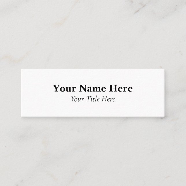 Carte De Visite Mini Personnalisé (Devant)