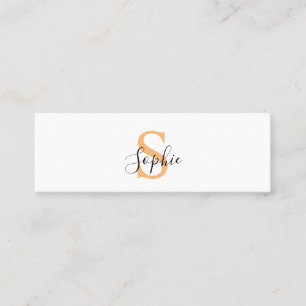Carte De Visite Mini Personnalisé Votre Nom, Nom Personnalisé, Cadeau d