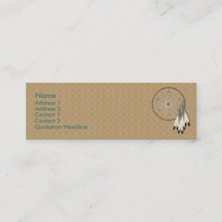 Carte De Visite Mini Personnalité de KRW Native American Dreamcatcher