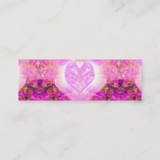 Carte De Visite Mini Pétale rose d'aquarelle
