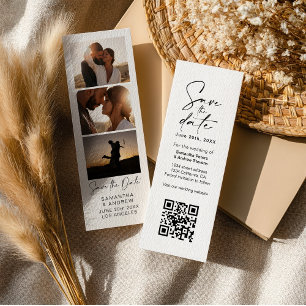 Carte De Visite Mini Photo Booth 3 Photo Code Qr Enregistrer La Date