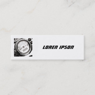 Carte De Visite Mini Photo carrée - tachymètre de moto