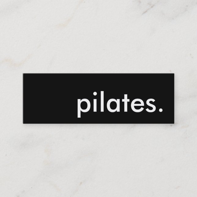 Carte De Visite Mini pilates. (Devant)