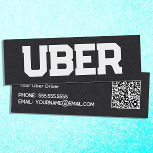 Carte De Visite Mini Pilote Uber QR