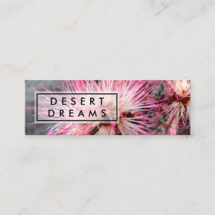 Carte De Visite Mini Pink Desert Fairy Duster Fleur sauvage Photo Voyag