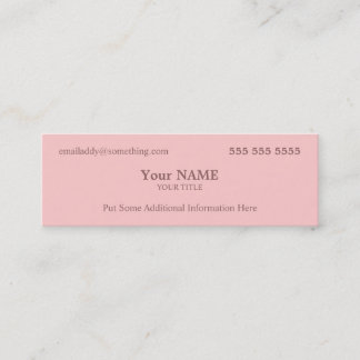 Carte De Visite Mini Pink exécutif