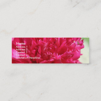 Carte De Visite Mini Pivoine