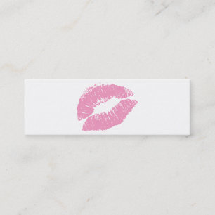 Carte De Visite Mini PixDezines baiser poudres lèvres roses