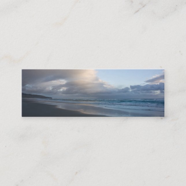 Carte De Visite Mini Plage de Dunedin à Dusk DSC6544 (Devant)