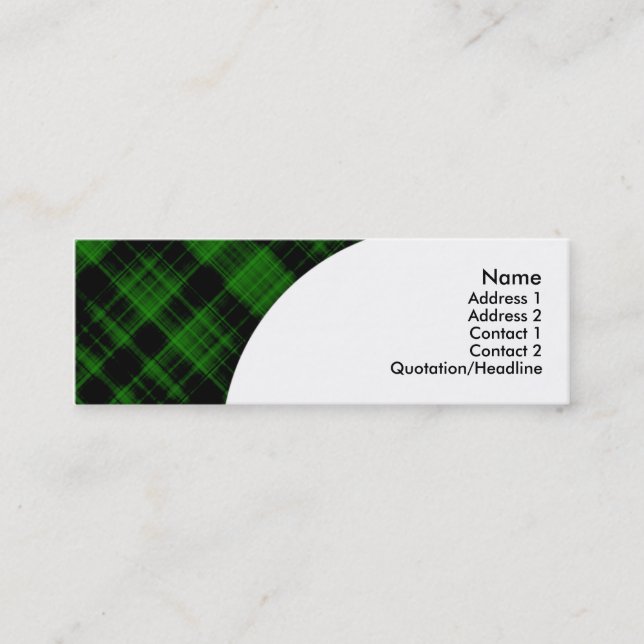 Carte De Visite Mini plaid (Devant)
