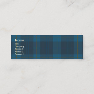 Carte De Visite Mini Plaid bleu - maigre