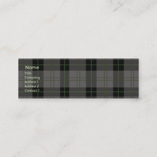 Carte De Visite Mini Plaid foncé - Fin