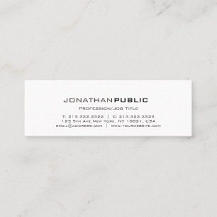 Carte De Visite Mini Plaine artistique professionnelle minimaliste mode