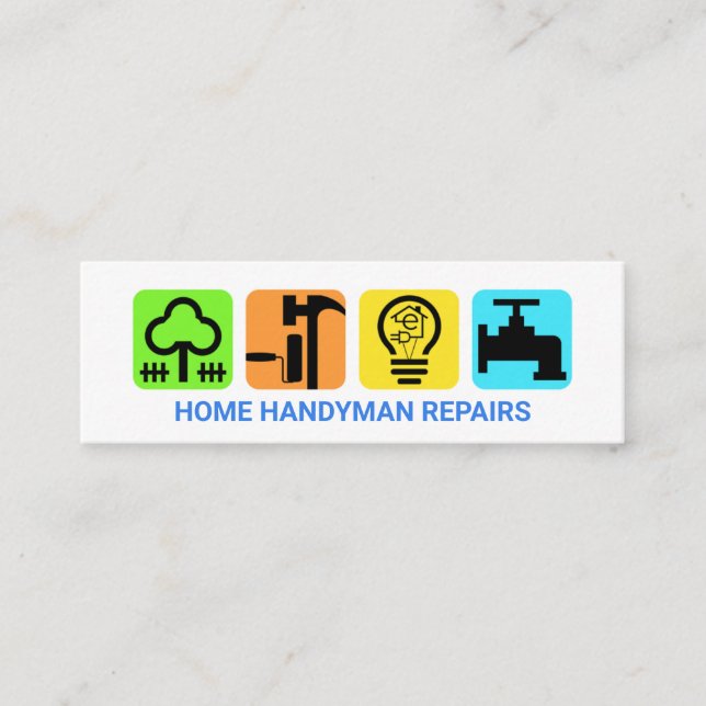 Carte De Visite Mini Plaque de l'entrepreneur moderne et élégant (Devant)