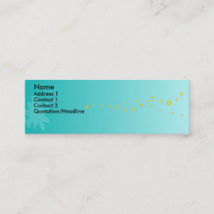 Carte De Visite Mini Plat de peinture bleu - Customisé