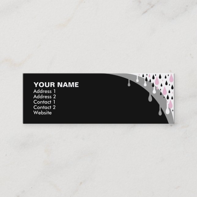 Carte De Visite Mini pluie : S : (Devant)