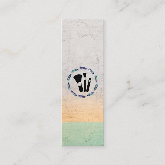 Carte De Visite Mini Plume stellaire | Kit maquillage (Devant)