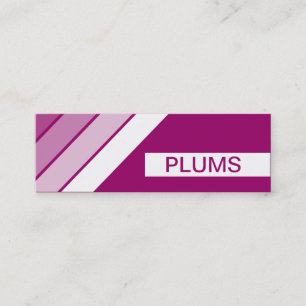 Carte De Visite Mini PLUMS rétro