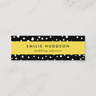 Carte De Visite Mini Points dalmatiens, Zones dalmatiennes, Noir et Bla