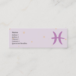 Carte De Visite Mini Poissons - maigres