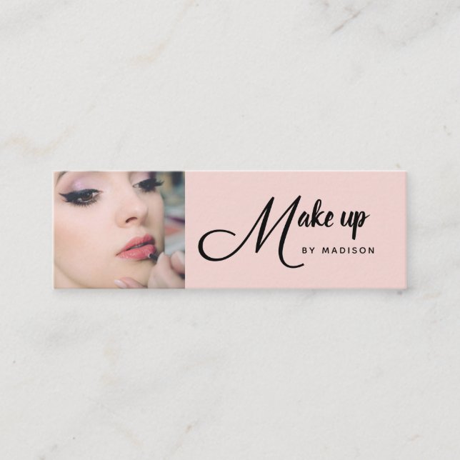 Carte de visite mini pour entreprise de maquillage (Devant)