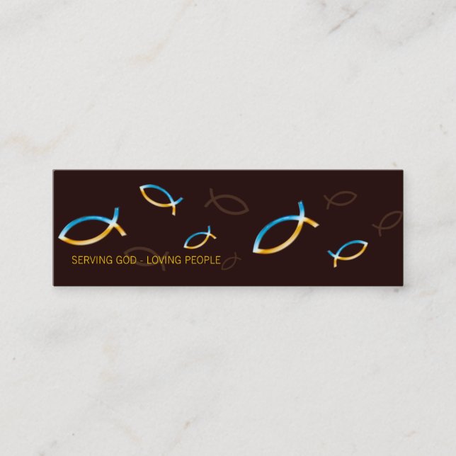 Carte De Visite Mini Prêtre du pasteur | du chrétien | (Devant)