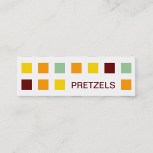 Carte De Visite Mini PRETZELS (carrés modernes)