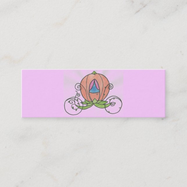 Carte De Visite Mini Princesse Coach Profile Card (Devant)