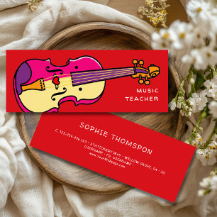 Carte De Visite Mini Professeur de musique cours particuliers de violon