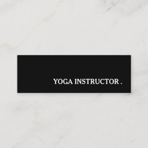 Carte De Visite Mini Professeur de Yoga