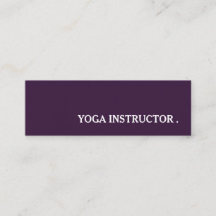 Carte De Visite Mini Professeur de Yoga