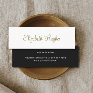 Carte De Visite Mini Professionnel Chic Elegant Minimaliste Consultant