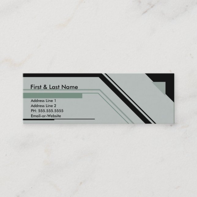 Carte De Visite Mini professionnel de pointe : (Devant)