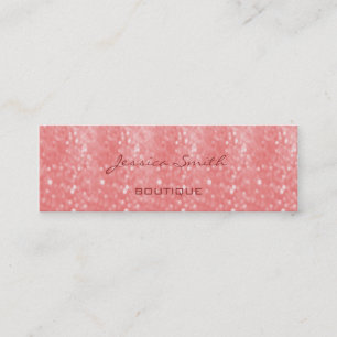 Carte De Visite Mini Professionnel élégant luxe parties scintillant de