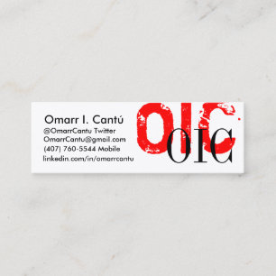 Carte De Visite Mini Professionnel embouti