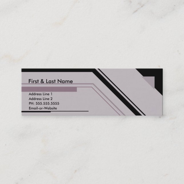 Carte De Visite Mini professionnel high-tech : (Devant)