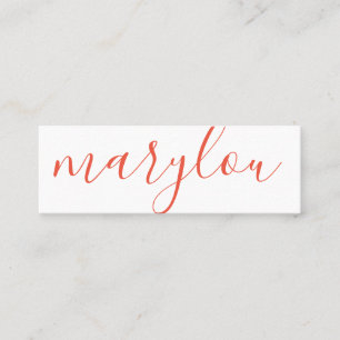 Carte De Visite Mini Professionnellement élégant Série Signature