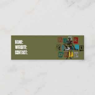 Carte De Visite Mini Profil/cartes de visite de Skeletion de balancier