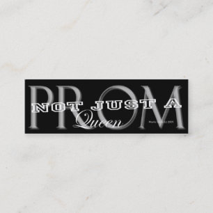 Carte De Visite Mini Prom Queen - Social Media Personal Card