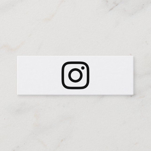 Carte De Visite Mini promo d'instagram (Devant)