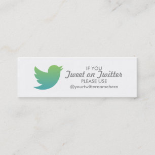 Carte De Visite Mini promo twitter