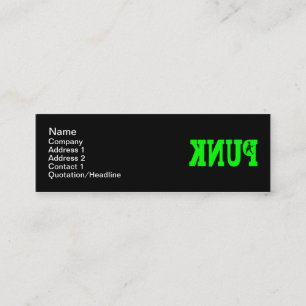 Carte De Visite Mini Punk - maigre