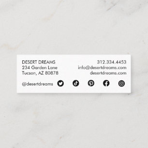 Carte De Visite Mini Purple Cactus Flower Desert Garden Photo Voyage