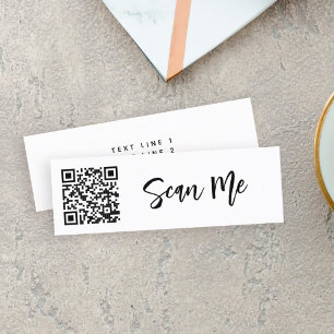 Carte De Visite Mini QR code Scan me Venmo Professional Small Business