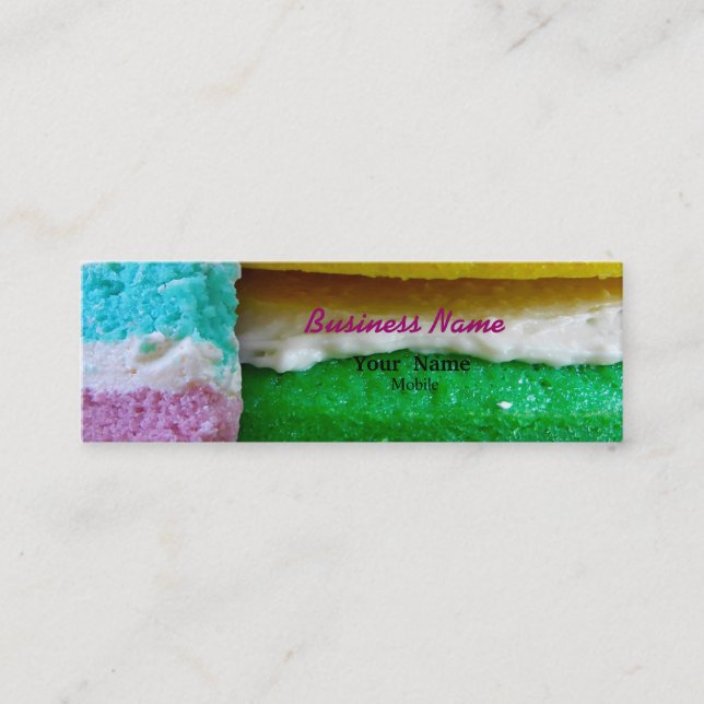 Carte De Visite Mini Rainbow Cake (Devant)