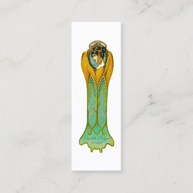 Carte De Visite Mini Rapidité des fleurs - (Devant)