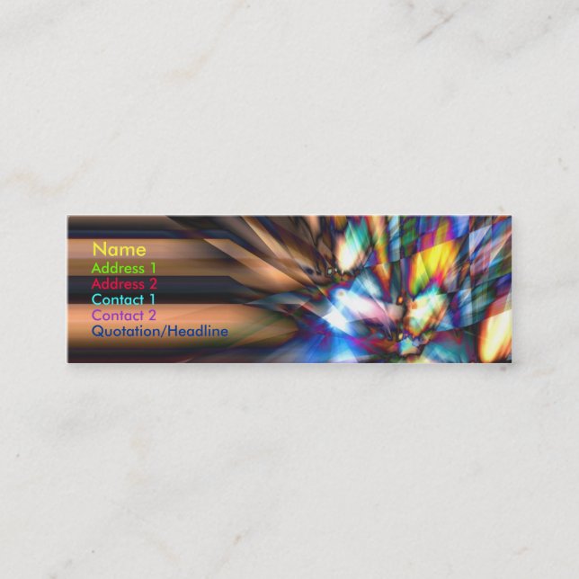 Carte De Visite Mini Raybreak (Devant)