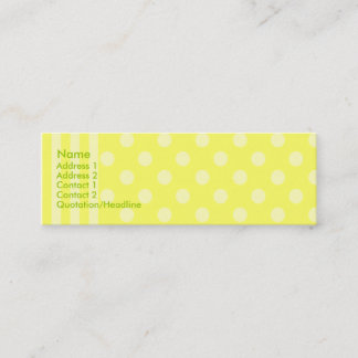 Carte De Visite Mini Rayures et points