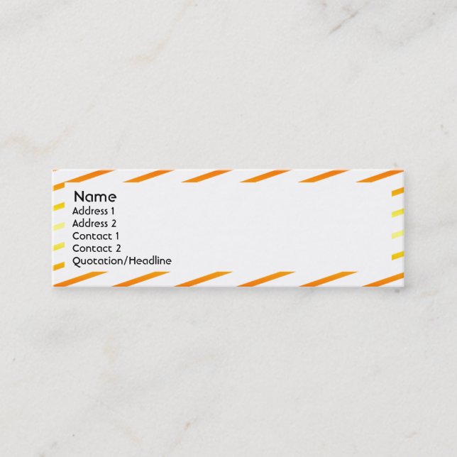 Carte De Visite Mini Rayures maigres (Devant)