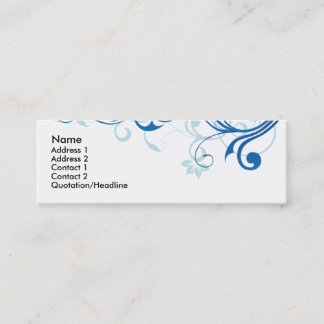 Carte De Visite Mini Remous bleu